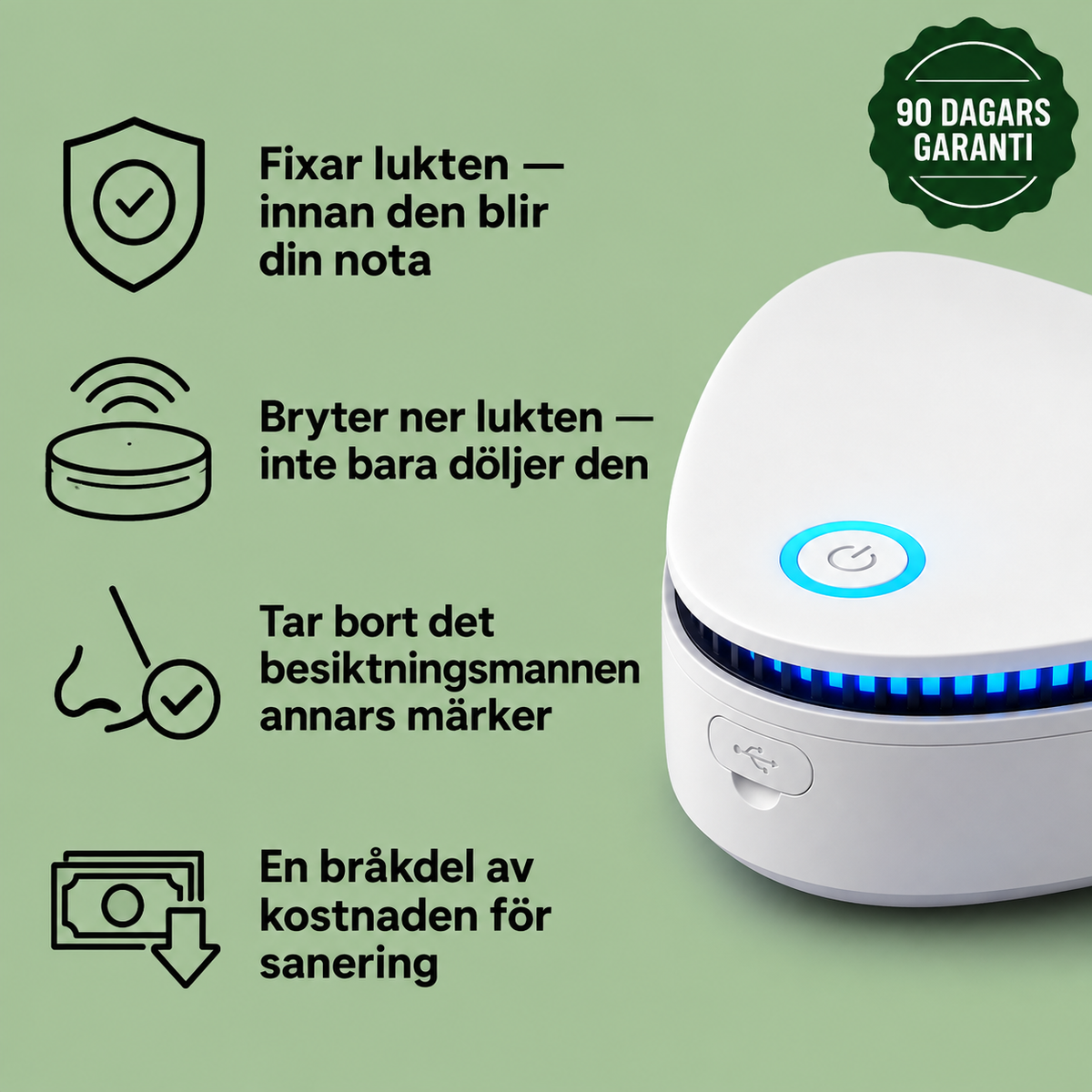 Luktro™ — Rök fritt. Besiktningen kostar dig aldrig depositionen.